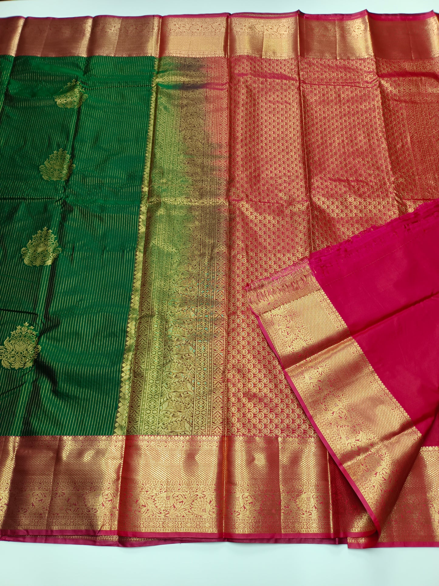 KANCHIPURAM SEMI SILK SAREE