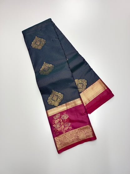 KANCHIPURAM SEMI SILK SAREE