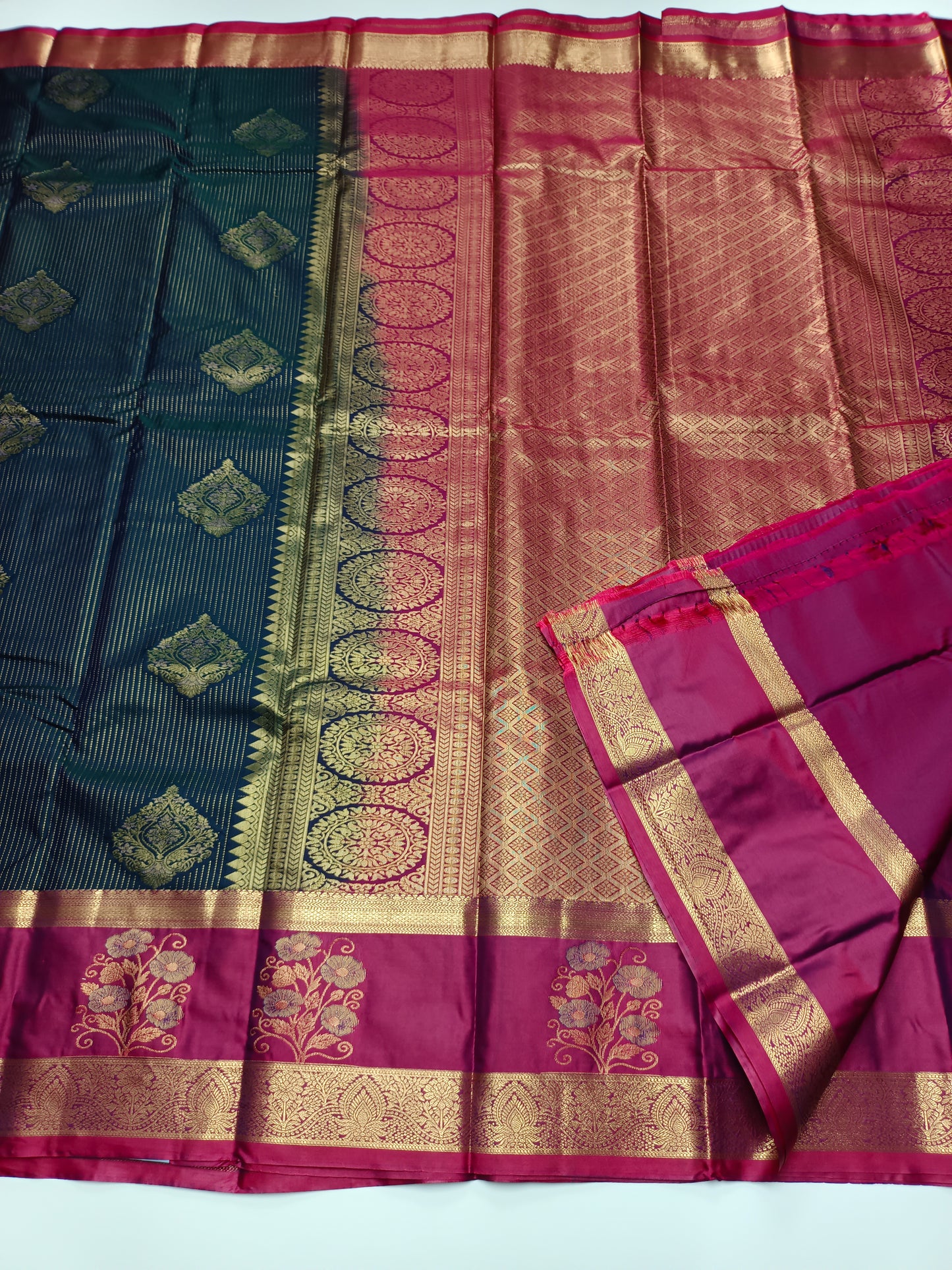 KANCHIPURAM SEMI SILK SAREE
