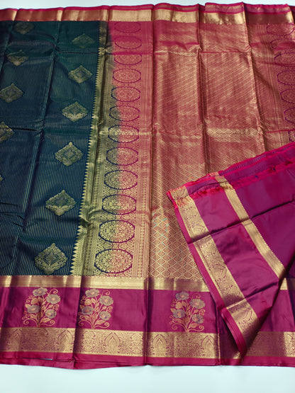 KANCHIPURAM SEMI SILK SAREE