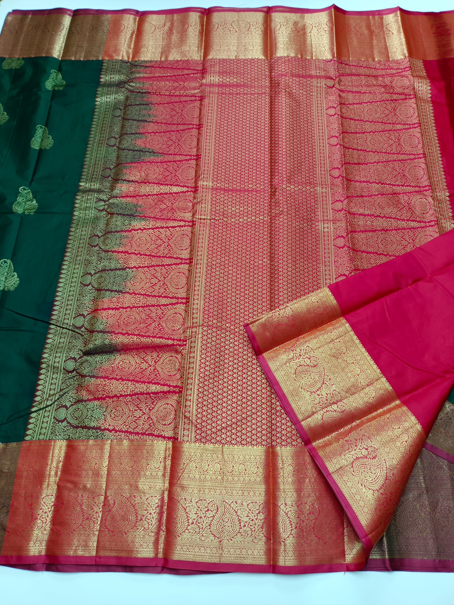 KANCHIPURAM SEMI SILK SAREE