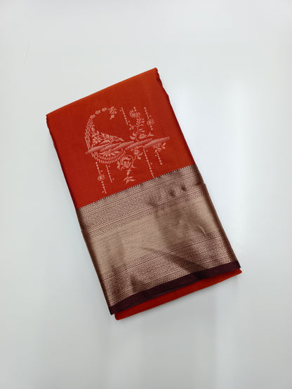 KANCHIPURAM SEMI SILK SAREE