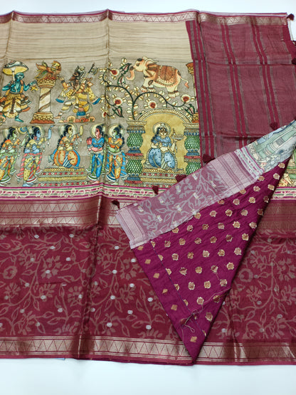 2D FANCY KALAMKARI SAREE