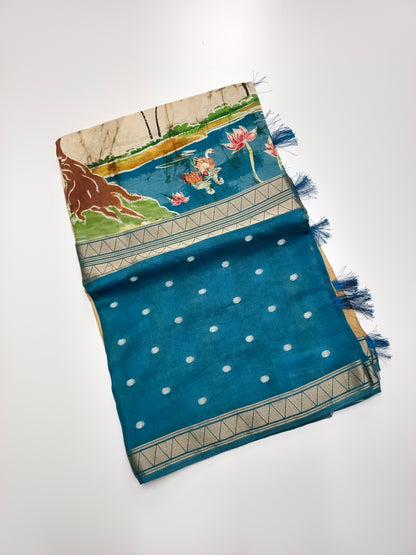 2D FANCY KALAMKARI SAREE