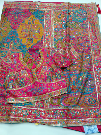 FANCY RAJWADI SAREE WITH READY BLOUSE
