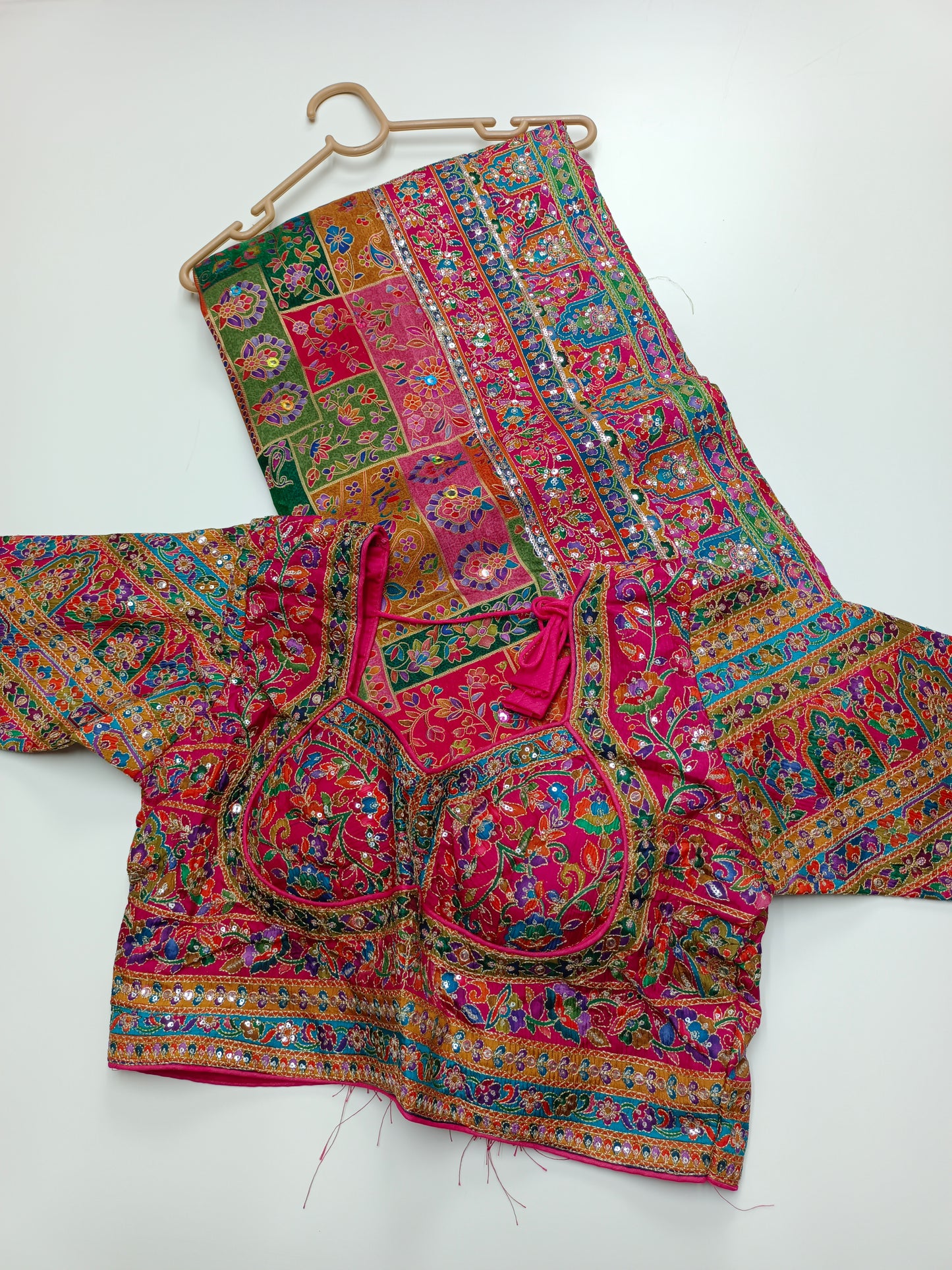FANCY RAJWADI SAREE WITH READY BLOUSE