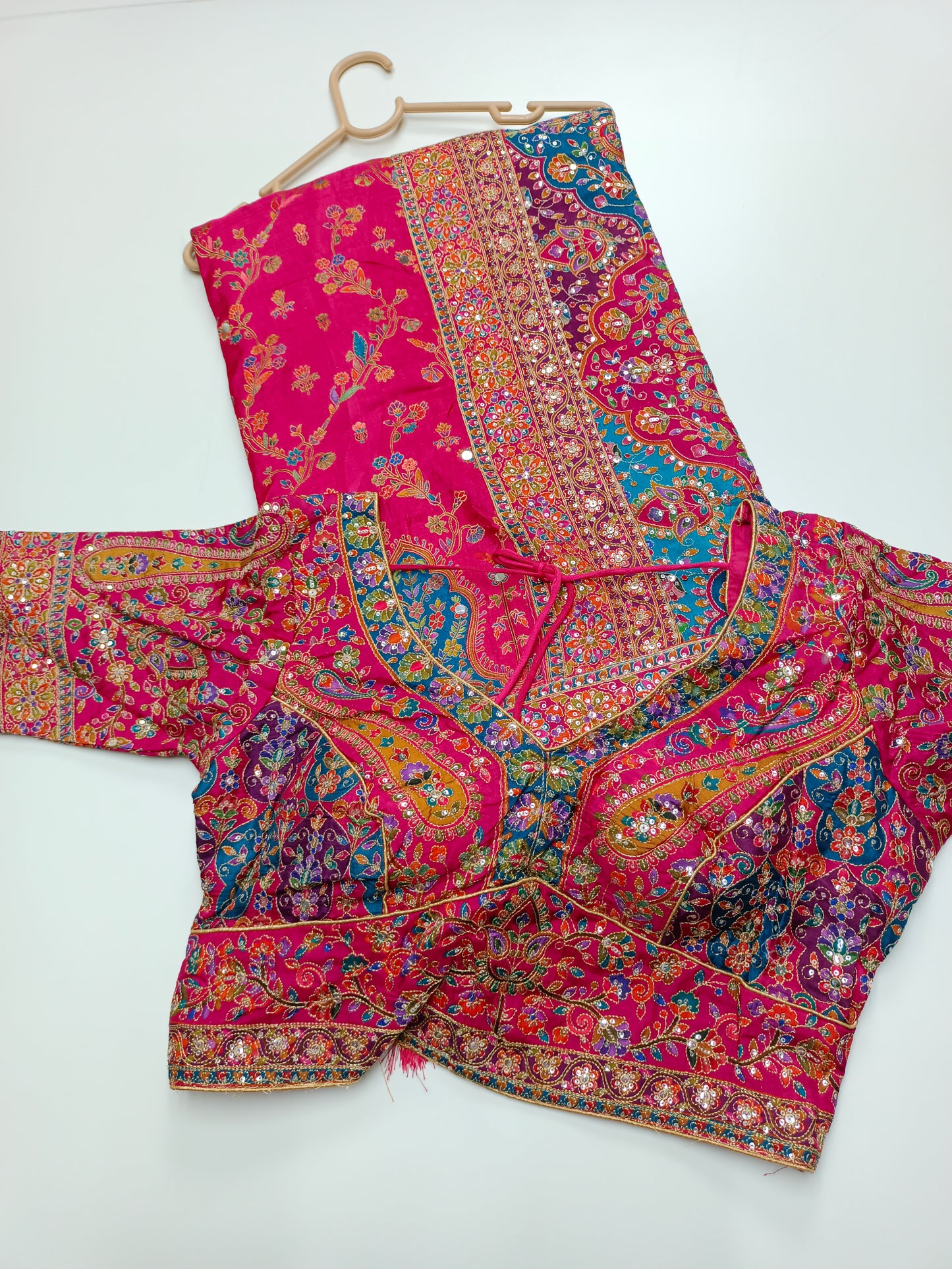 FANCY RAJWADI SAREE WITH READY BLOUSE