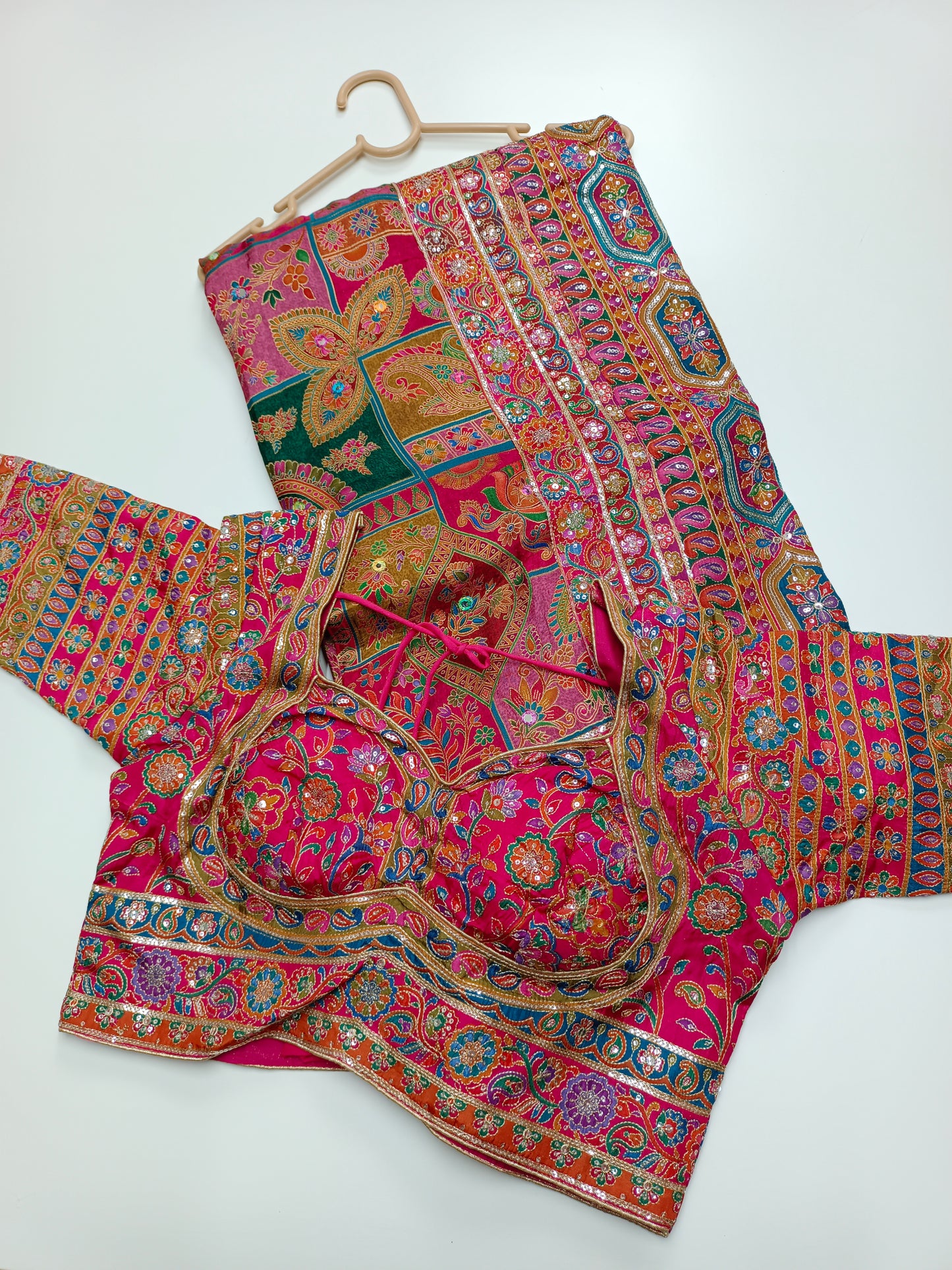 FANCY RAJWADI SAREE WITH READY BLOUSE