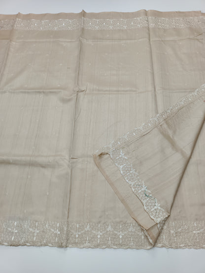 FANCY TUSSER SILK SAREE