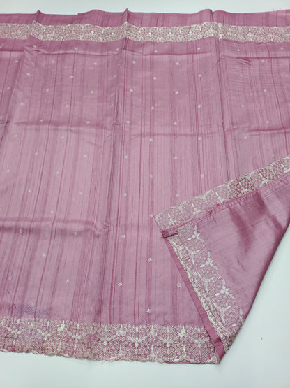 FANCY TUSSER SILK SAREE