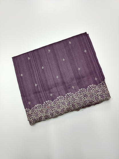 FANCY TUSSER SILK SAREE