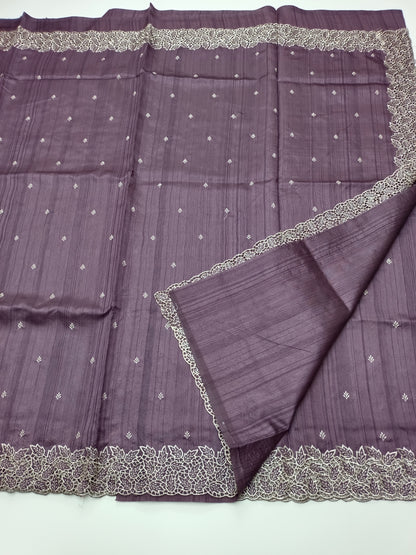 FANCY TUSSER SILK SAREE