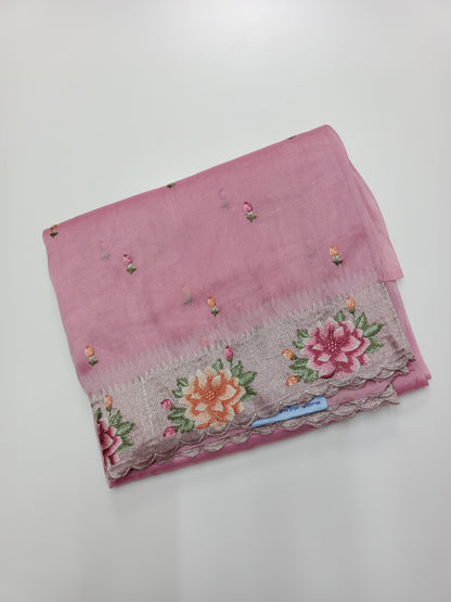 FANCY SUPERNET SAREE