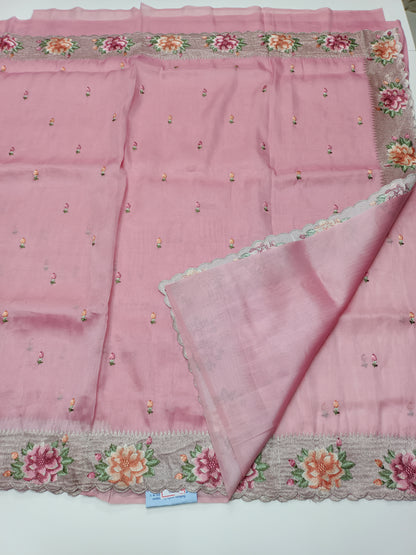 FANCY SUPERNET SAREE