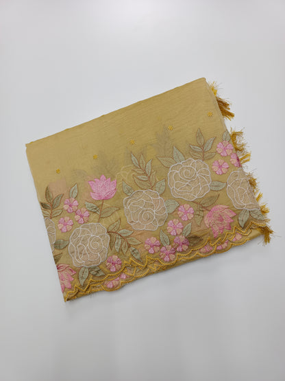 FANCY SUPERNET SAREE