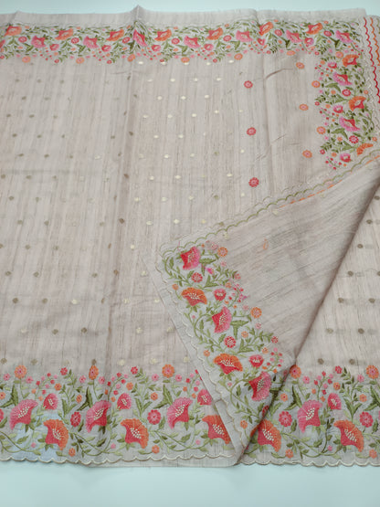 FANCY SUPERNET SAREE