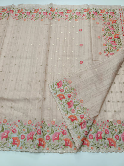 FANCY SUPERNET SAREE