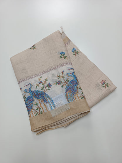 FANCY LENIN SAREE