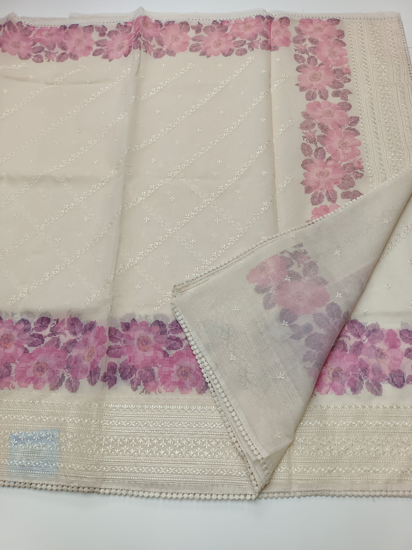 FANCY SUPERNET SAREE