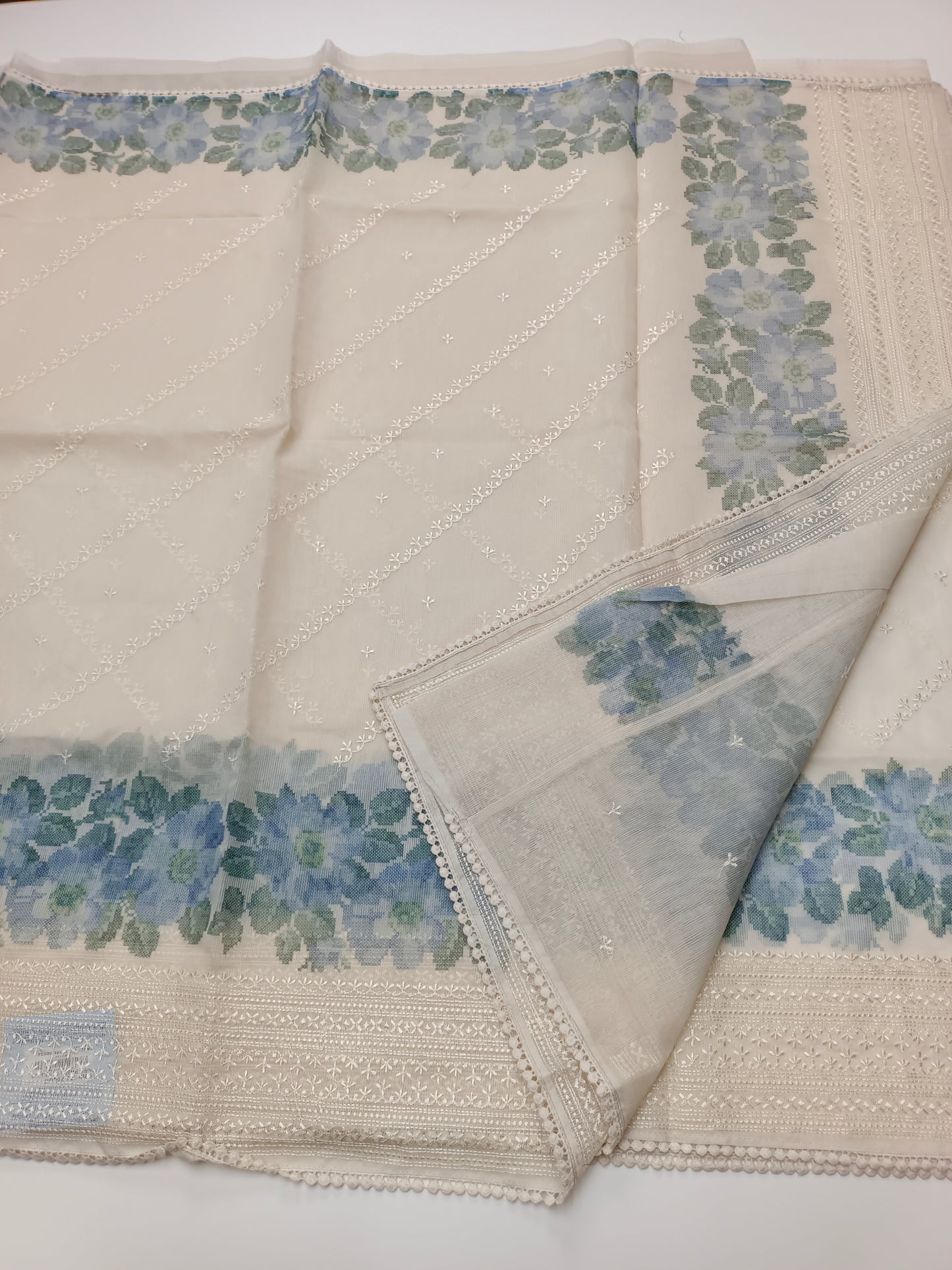 FANCY SUPERNET SAREE