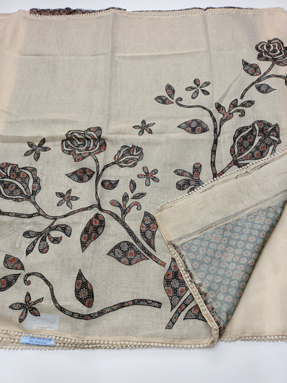 FANCY SUPERNET SAREE