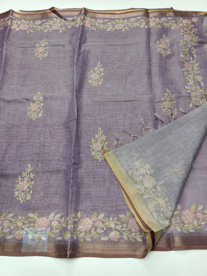 FANCY SUPERNET SAREE