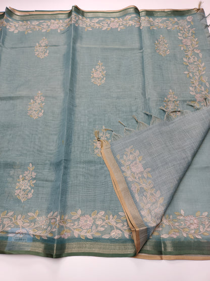 FANCY SUPERNET SAREE