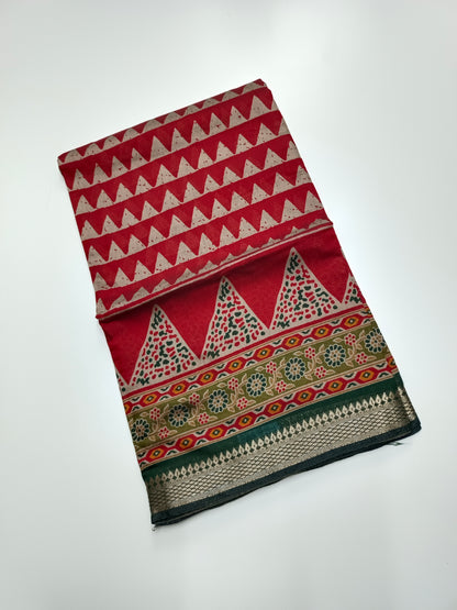 FANCY LENIN COTTON SAREE