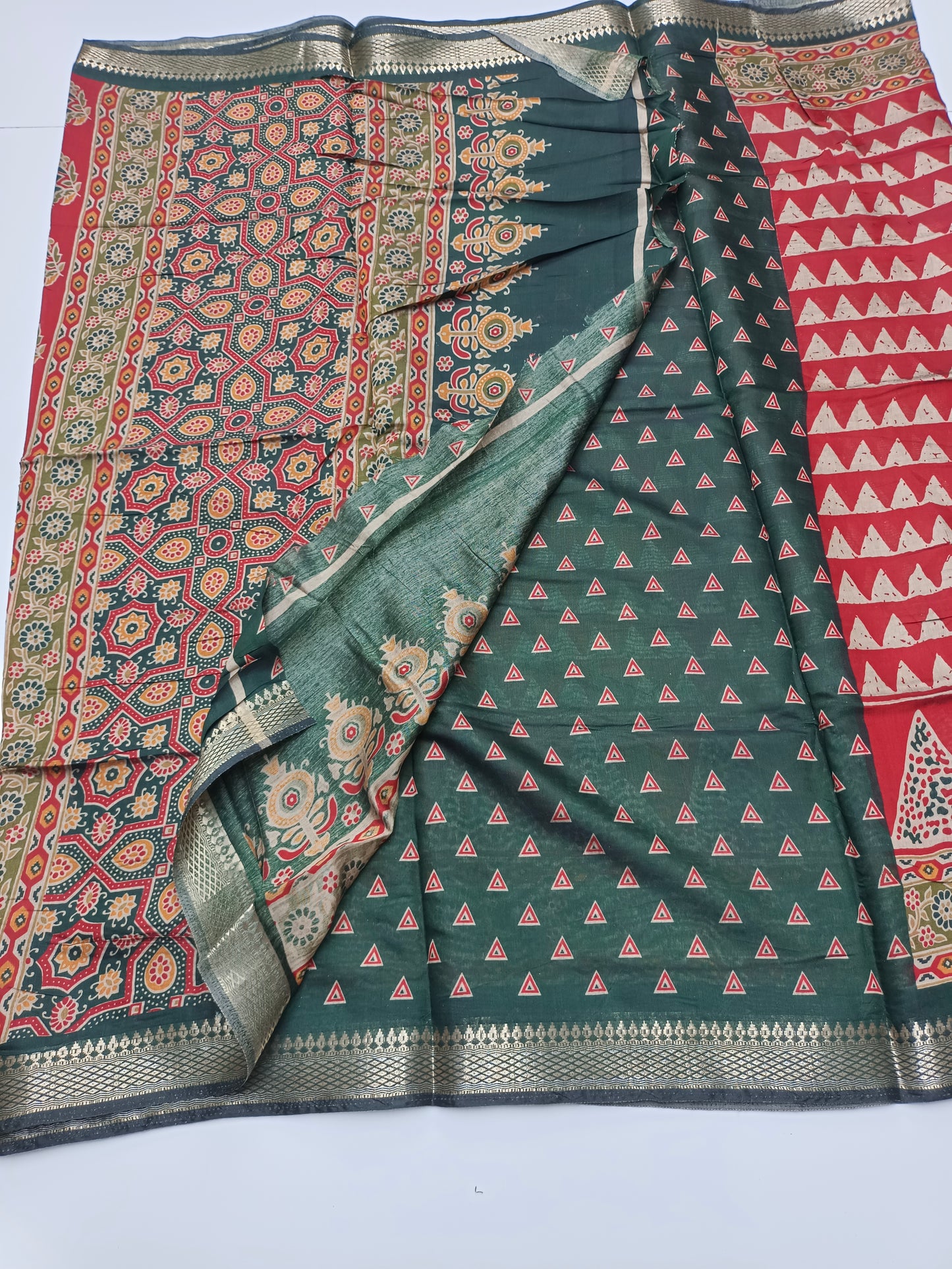 FANCY LENIN COTTON SAREE