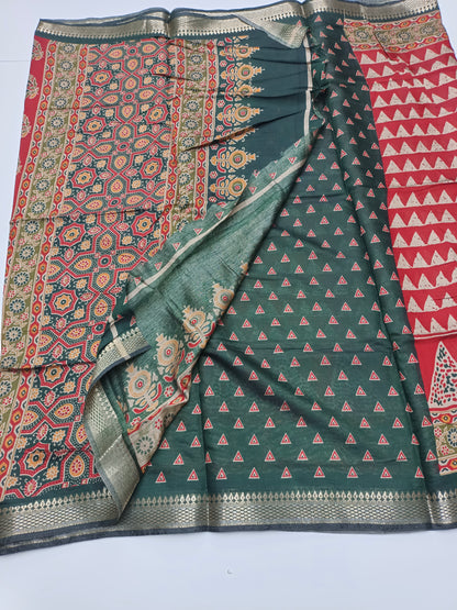 FANCY LENIN COTTON SAREE