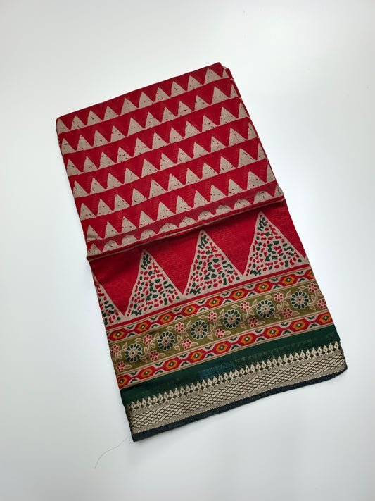 FANCY LENIN COTTON SAREE