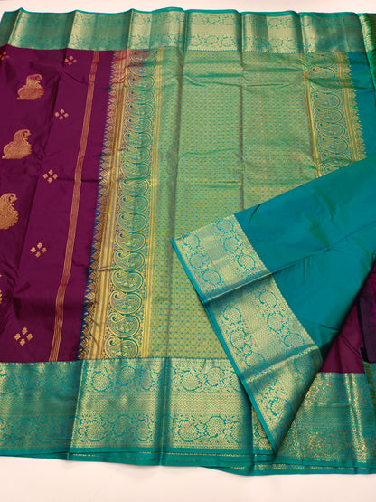 KANCHIPURAM SEMI SILK SAREE