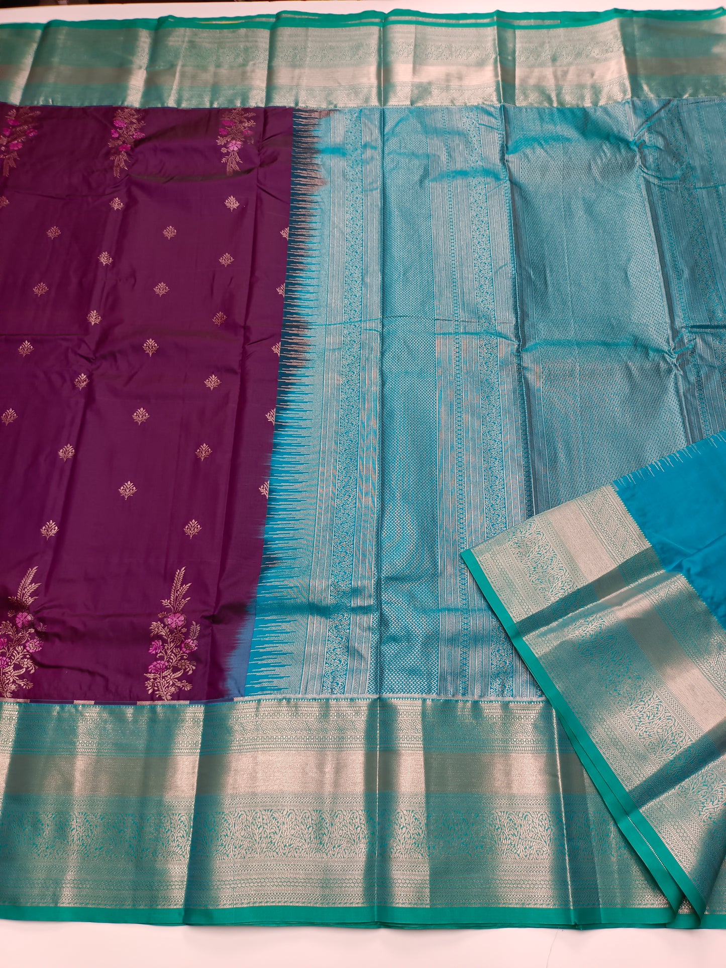 KANCHIPURAM SEMI SILK SAREE
