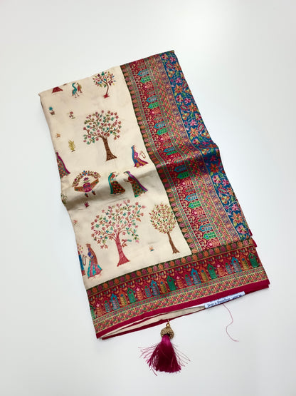 FANCY PASHMINA SAREE