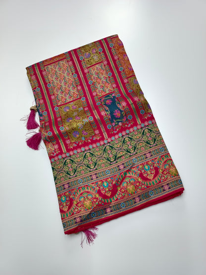 FANCY PASHMINA SAREE