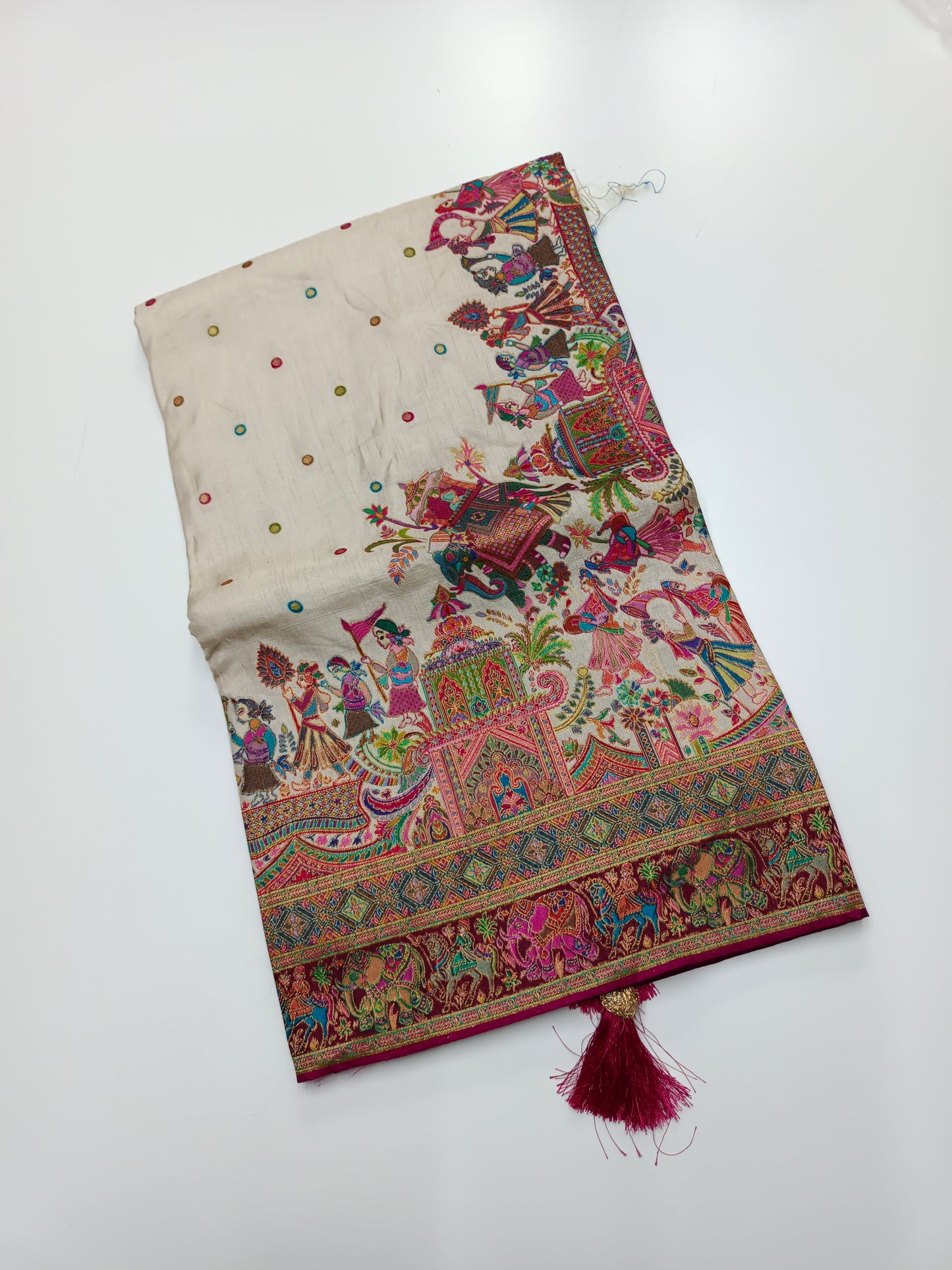 FANCY PASHMINA SAREE
