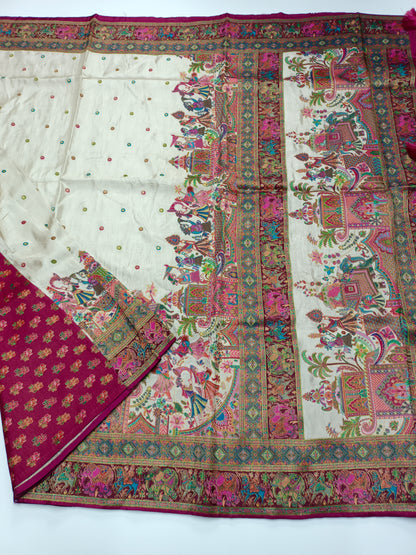 FANCY PASHMINA SAREE