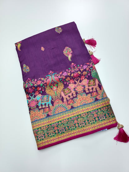 FANCY PASHMINA SAREE