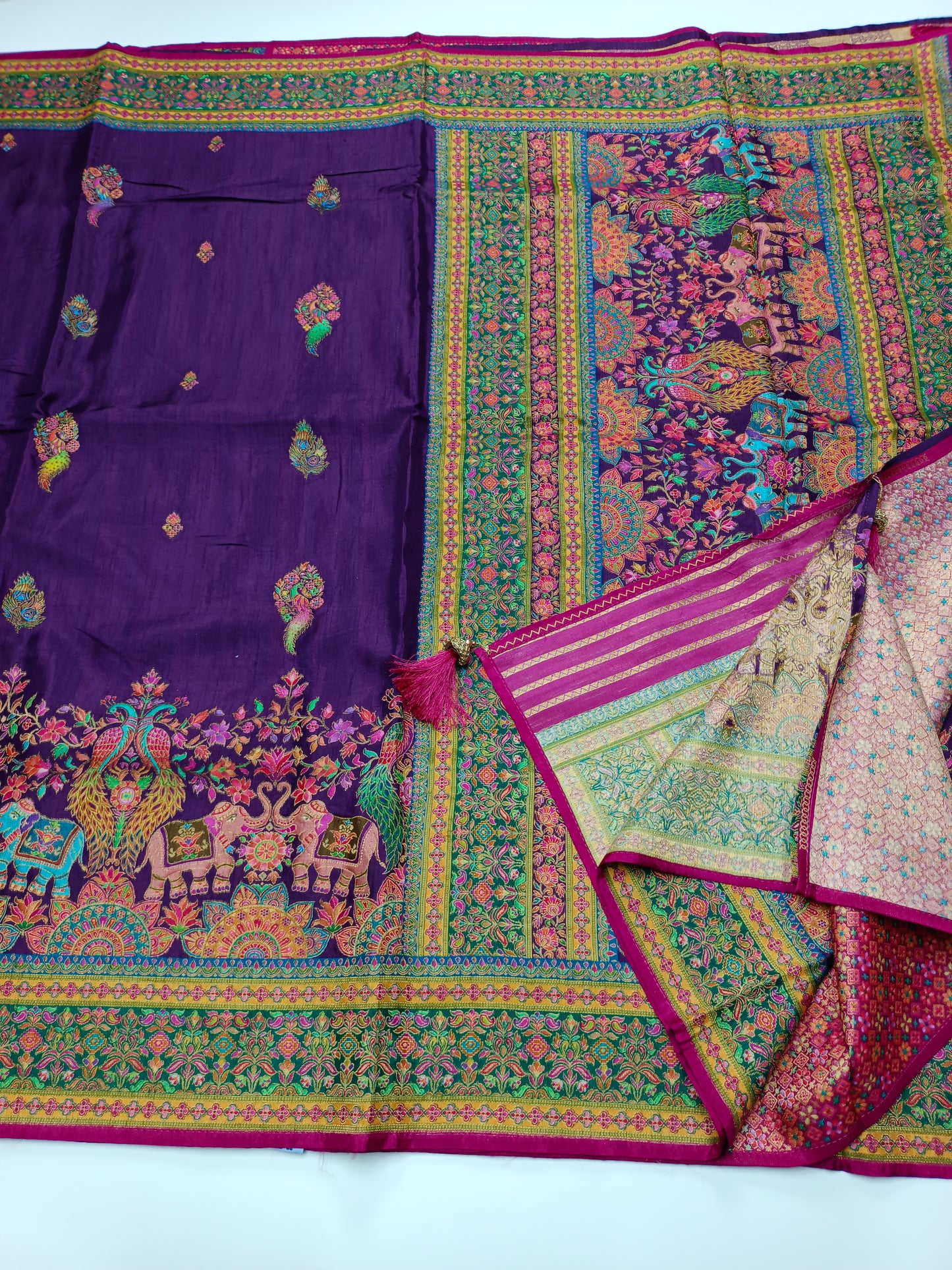 FANCY PASHMINA SAREE