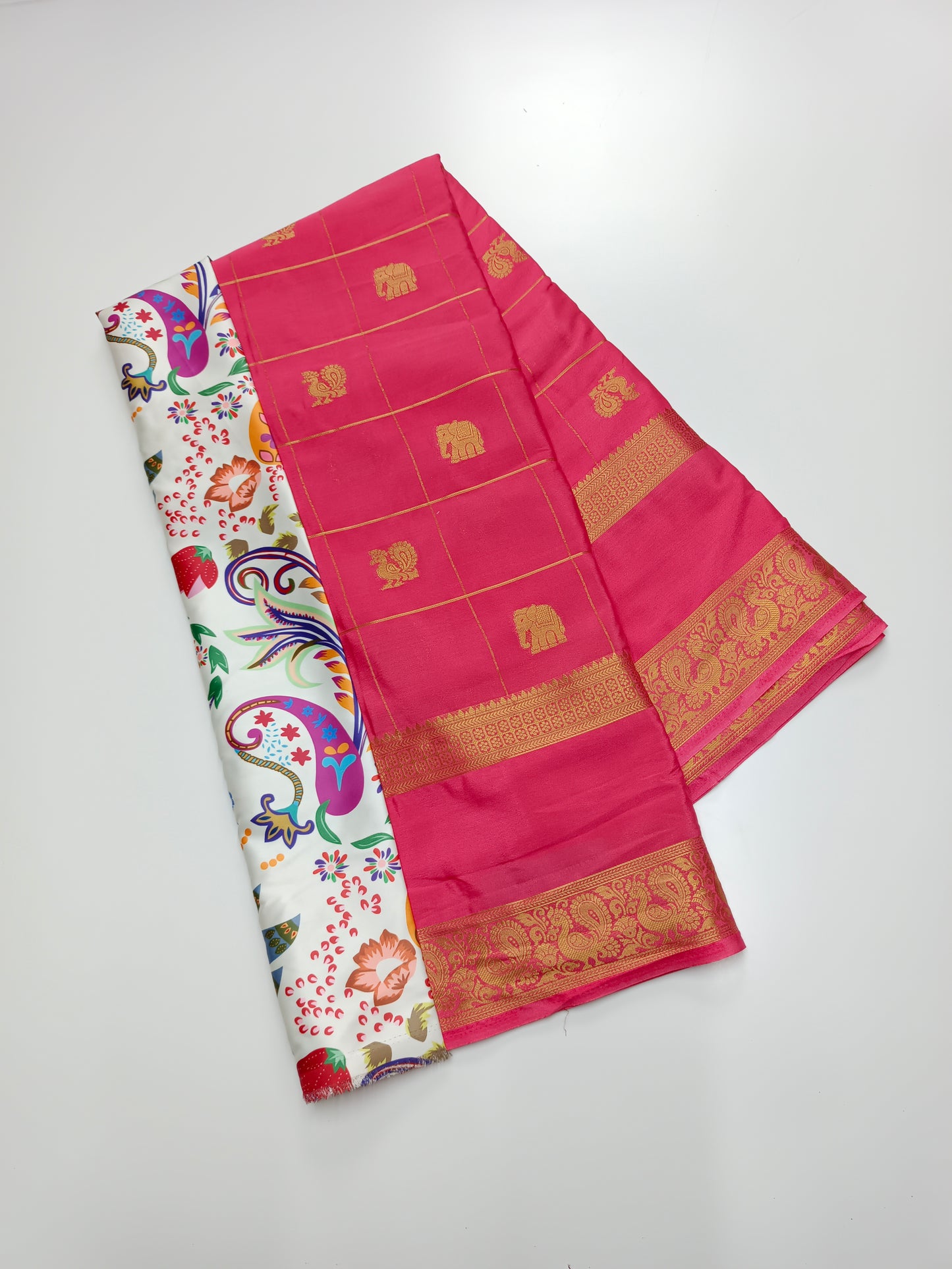SEMI CREPE SILK SAREE