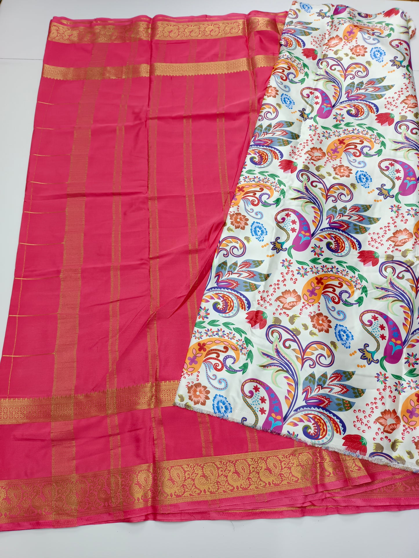 SEMI CREPE SILK SAREE