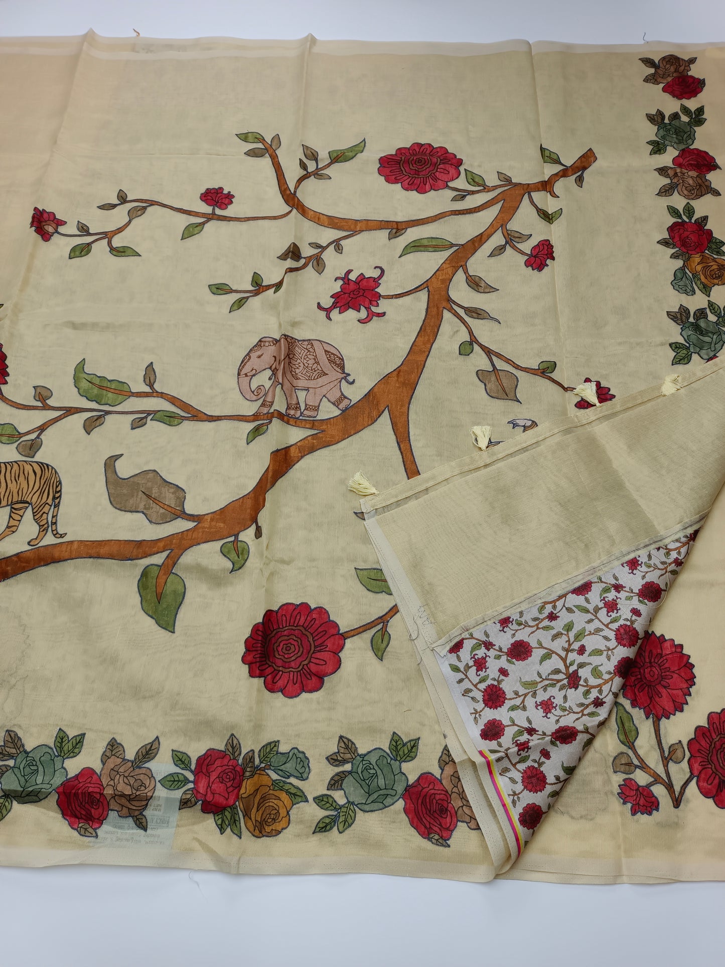 FANCY SUPERNET SAREE