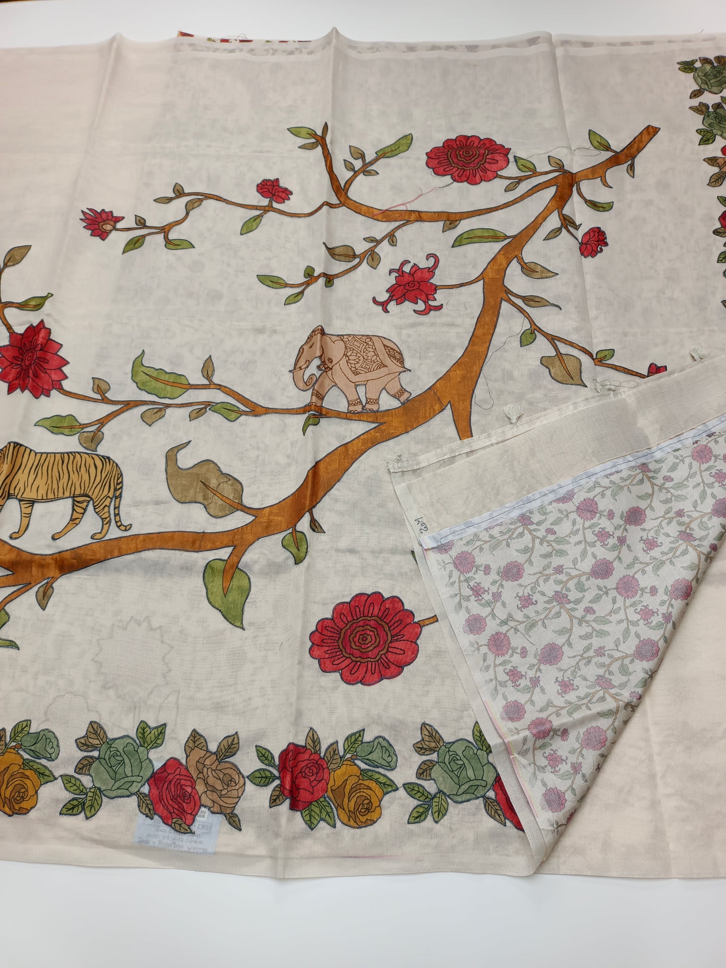 FANCY SUPERNET SAREE