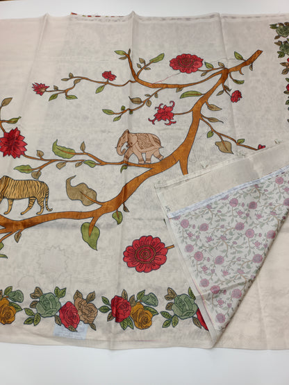 FANCY SUPERNET SAREE