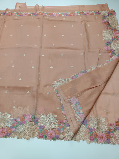 FANCY SUPERNET SAREE