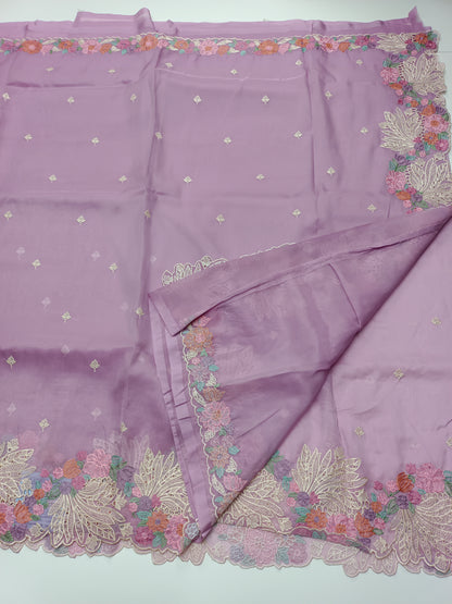FANCY SUPERNET SAREE