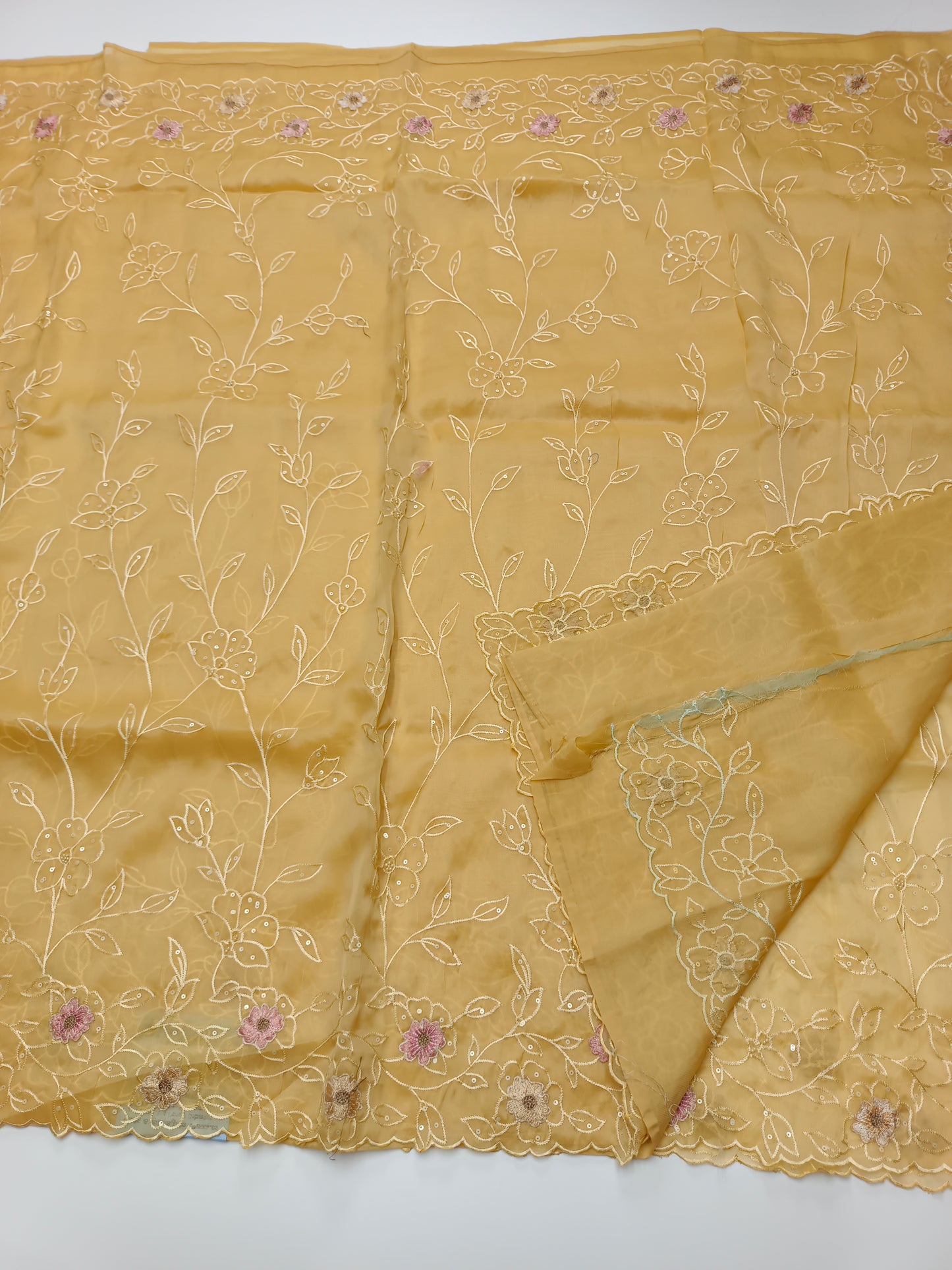 FANCY SUPERNET SAREE
