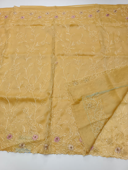 FANCY SUPERNET SAREE