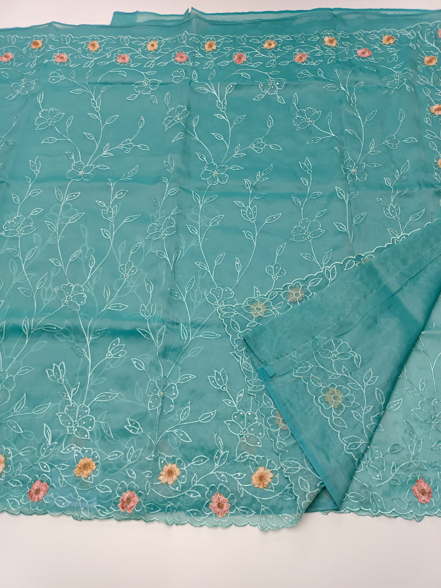 FANCY SUPERNET SAREE