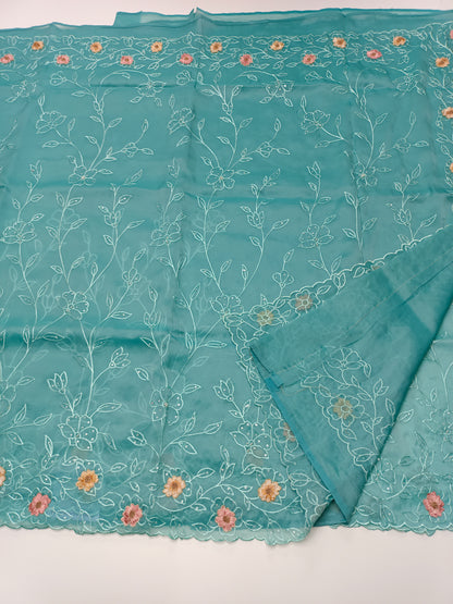 FANCY SUPERNET SAREE